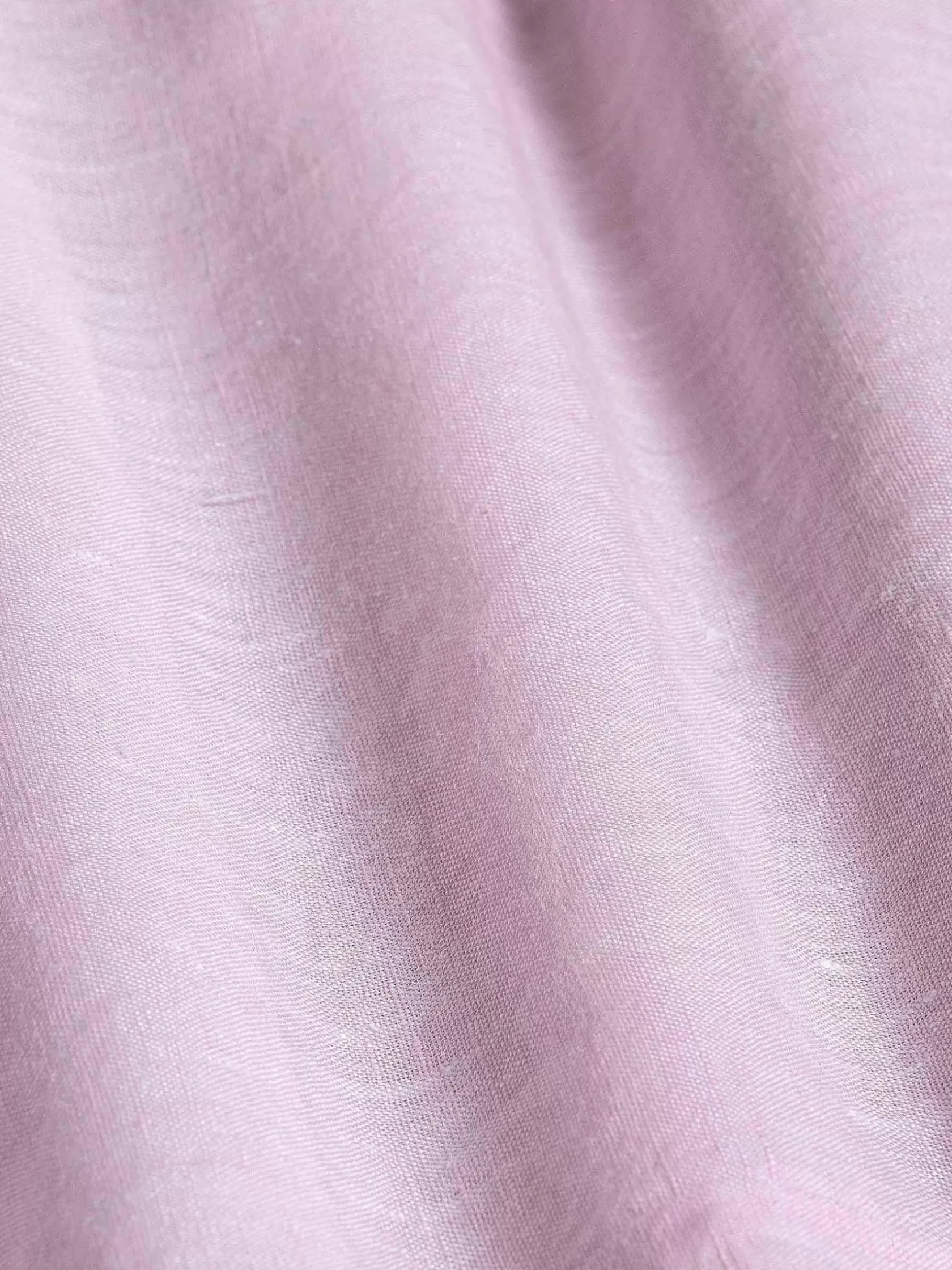 Wam Denim Overhemd Lange Mouwen|Redention Linen Pink Overhemd Lange Mouw
