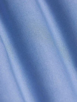 Wam Denim Overhemd Lange Mouwen|Redon Indigo Poplin Plain Overhemd Longe Mouw