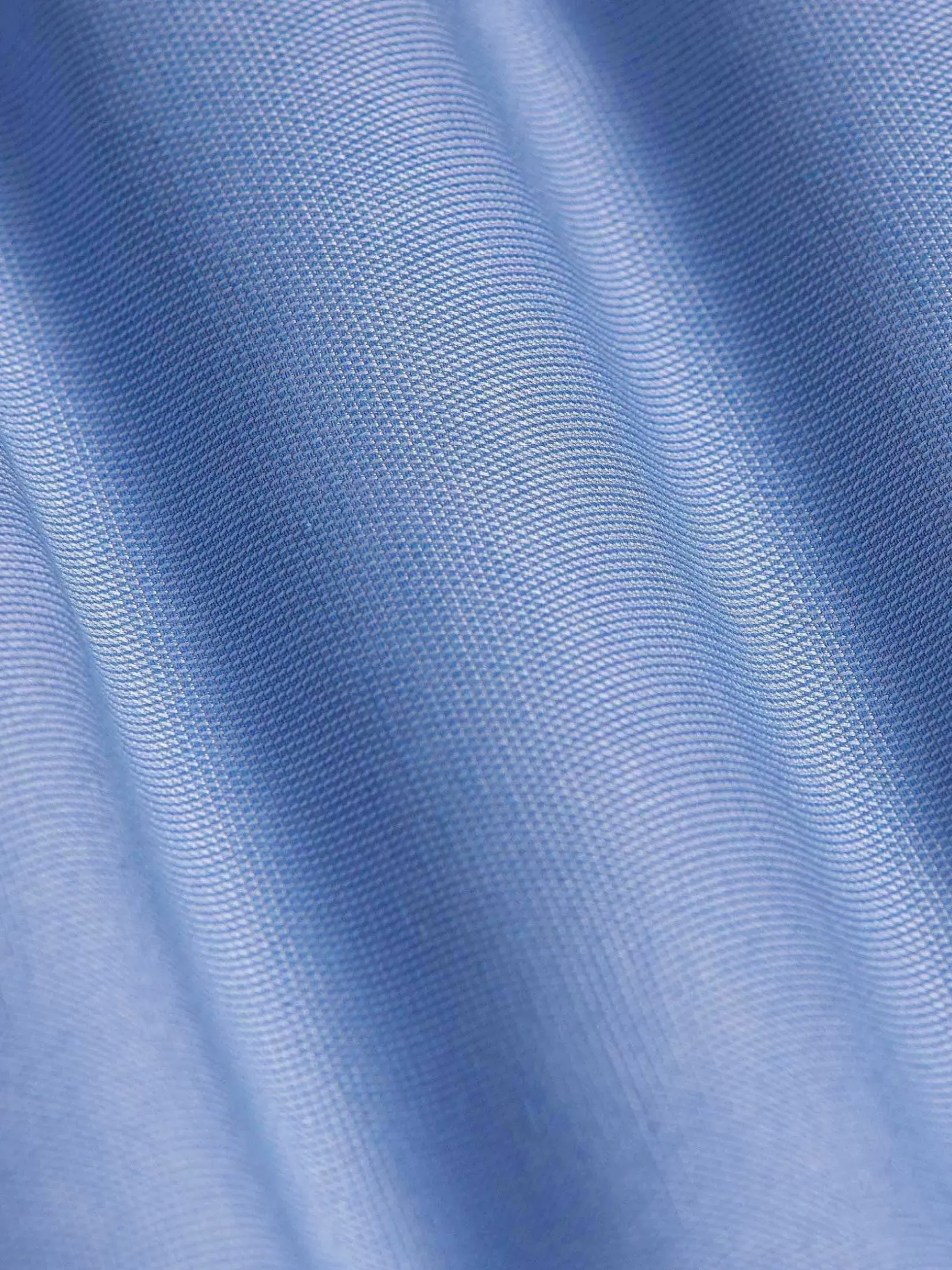 Wam Denim Overhemd Lange Mouwen|Redon Indigo Poplin Plain Overhemd Longe Mouw