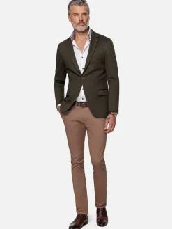 Wam Denim Colberts|Relaxed Slim Fit Monarch Khaki Colbert