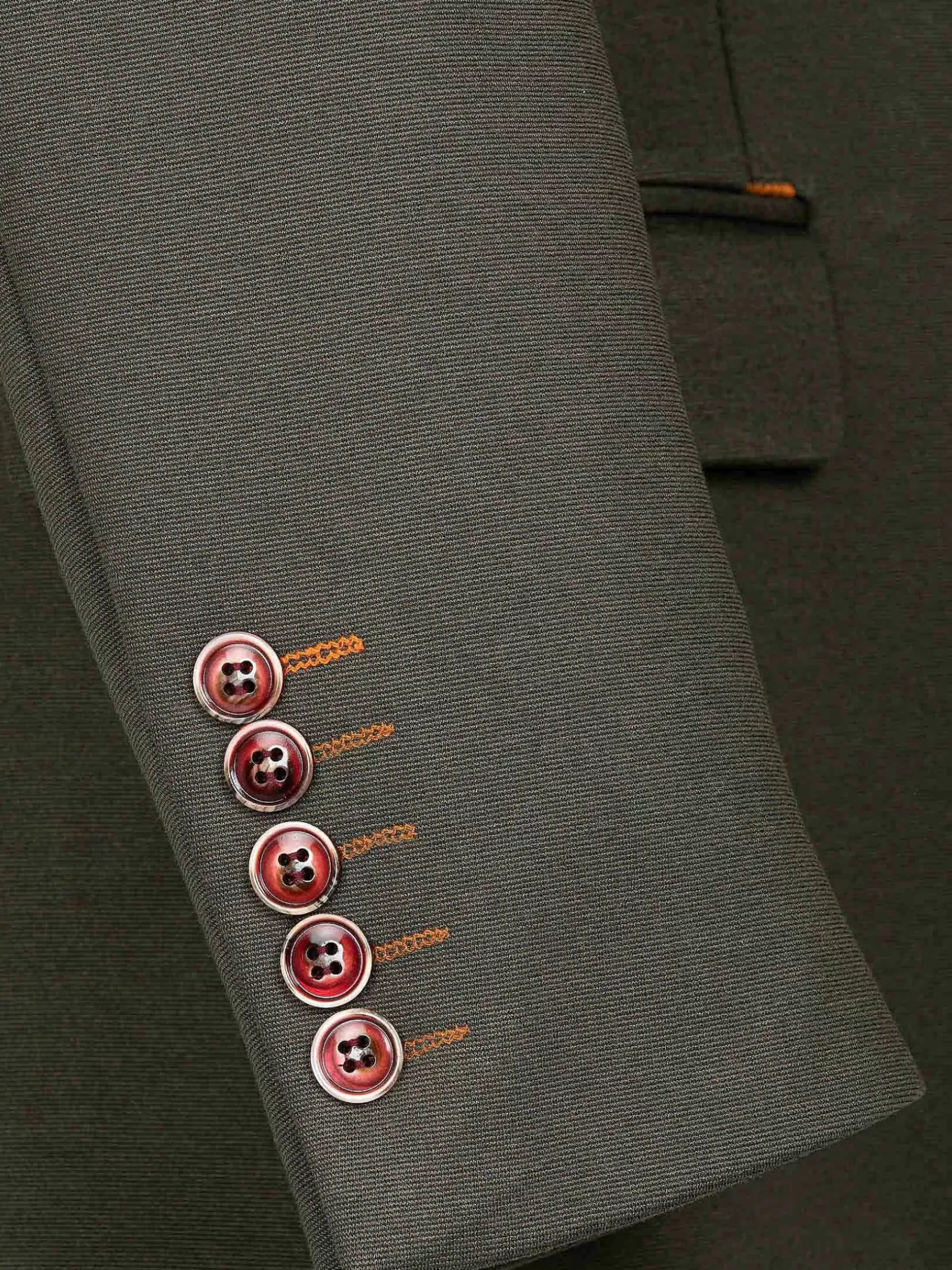 Wam Denim Colberts|Relaxed Slim Fit Monarch Khaki Colbert