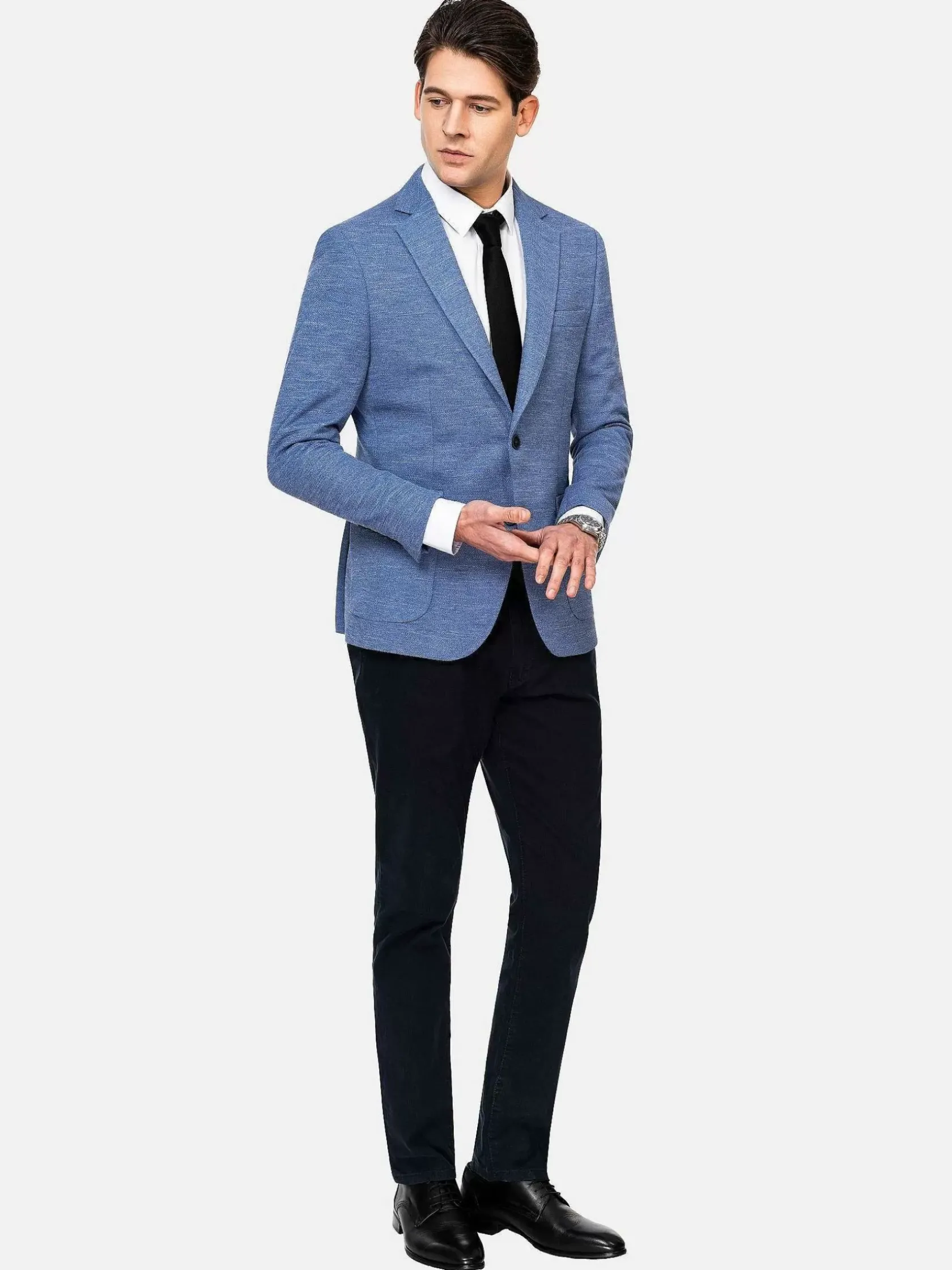 Wam Denim Colberts|Ripon Modern Fit Blue Colbert