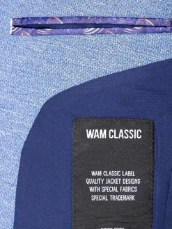 Wam Denim Colberts|Ripon Modern Fit Blue Colbert