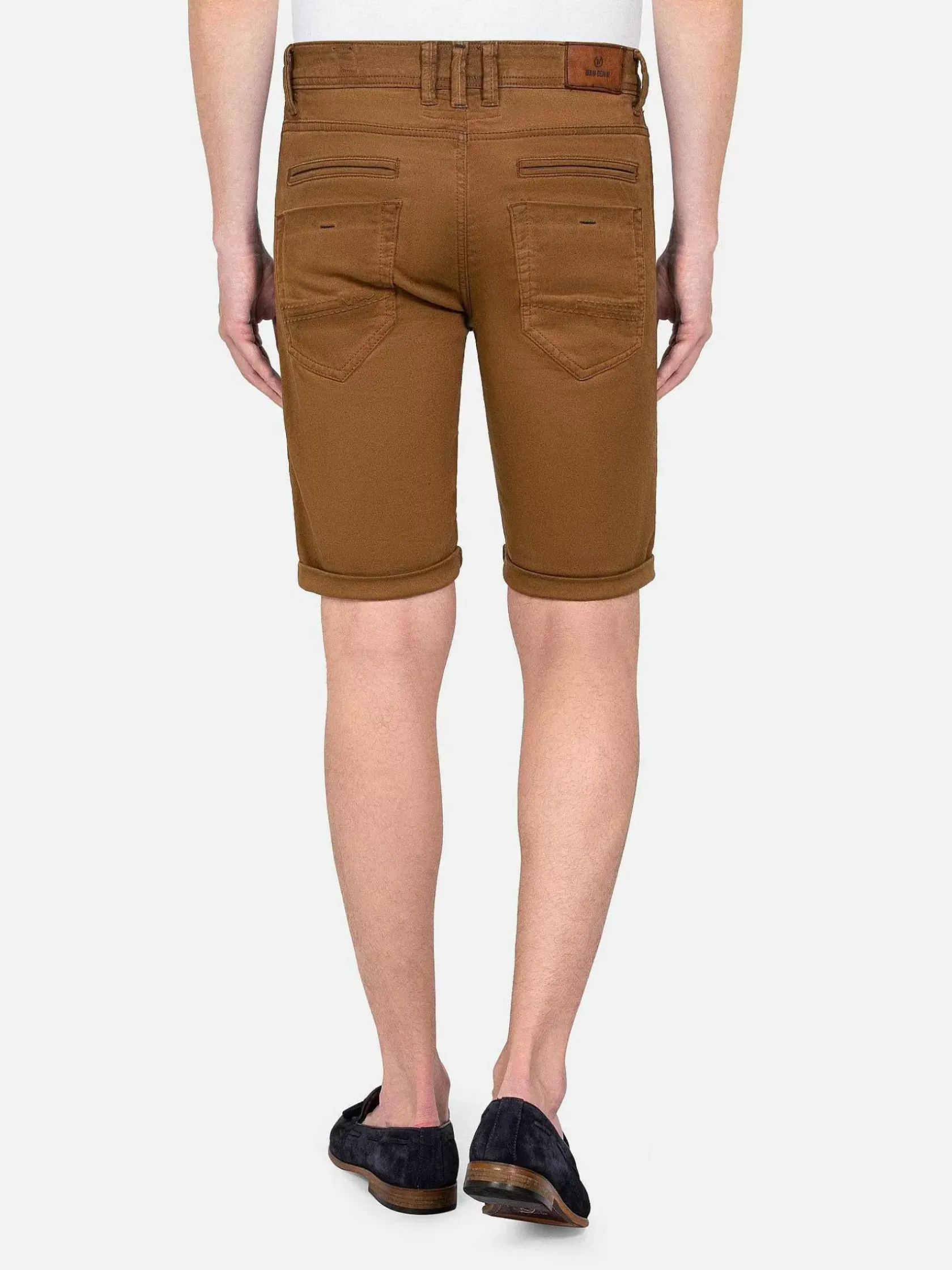 Wam Denim Shorts|Sampson Beige Slim Fit Denim Korte Broek