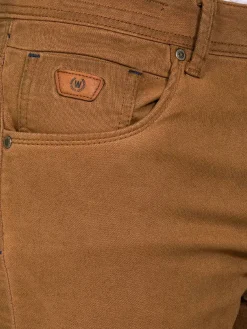 Wam Denim Shorts|Sampson Beige Slim Fit Denim Korte Broek