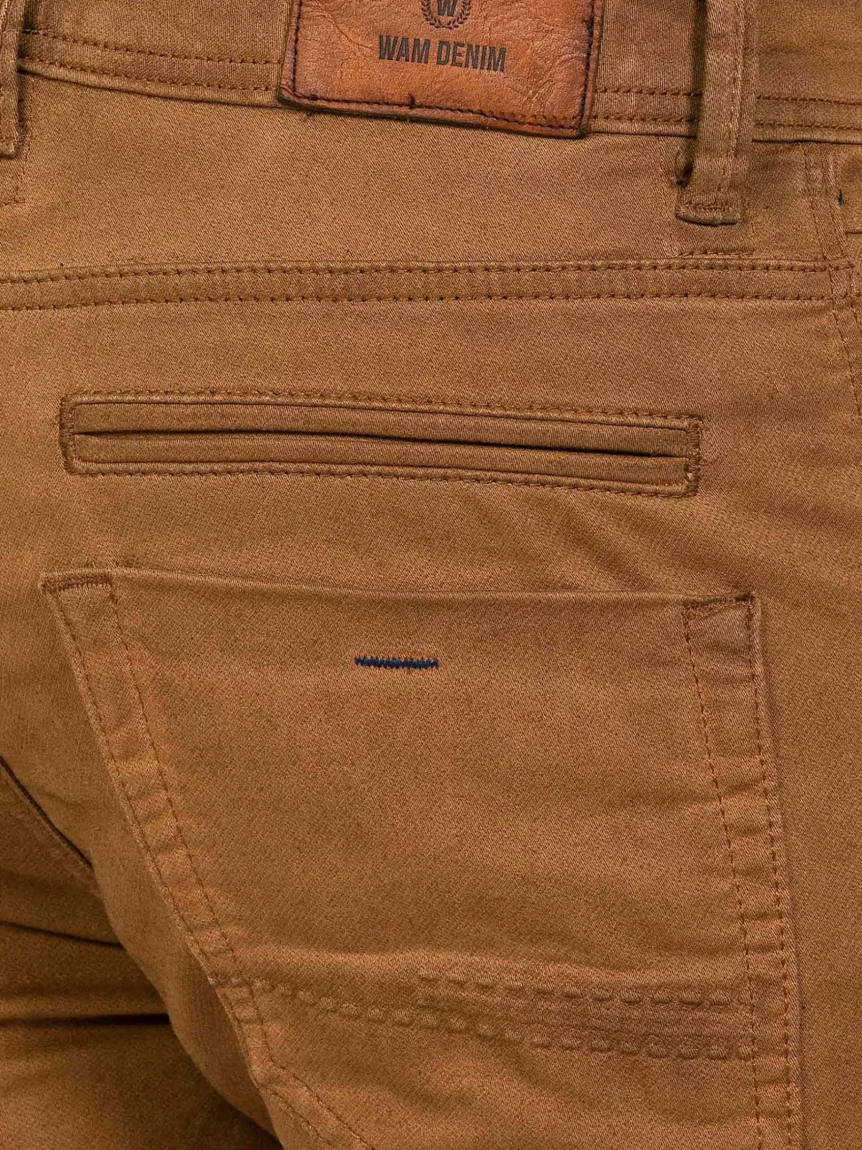 Wam Denim Shorts|Sampson Beige Slim Fit Denim Korte Broek