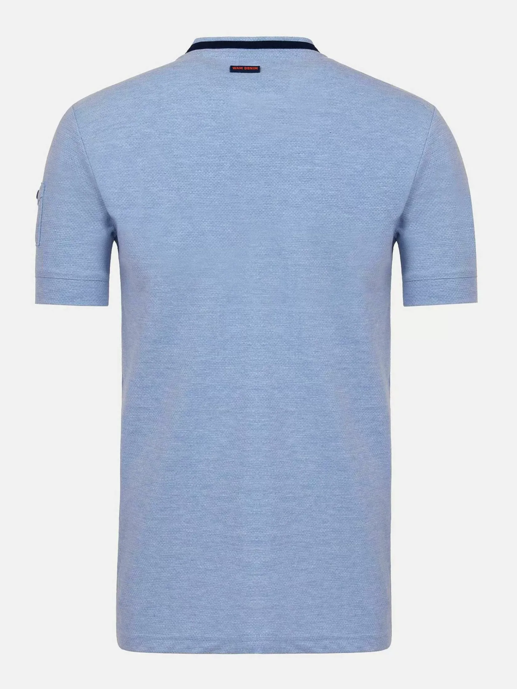 Wam Denim T-Shirts|Schiltach Slim Fit Stretched Blue T-Shirt