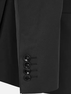 Wam Denim Colberts|Scottsville Notch Lapel Black Suit Colbert