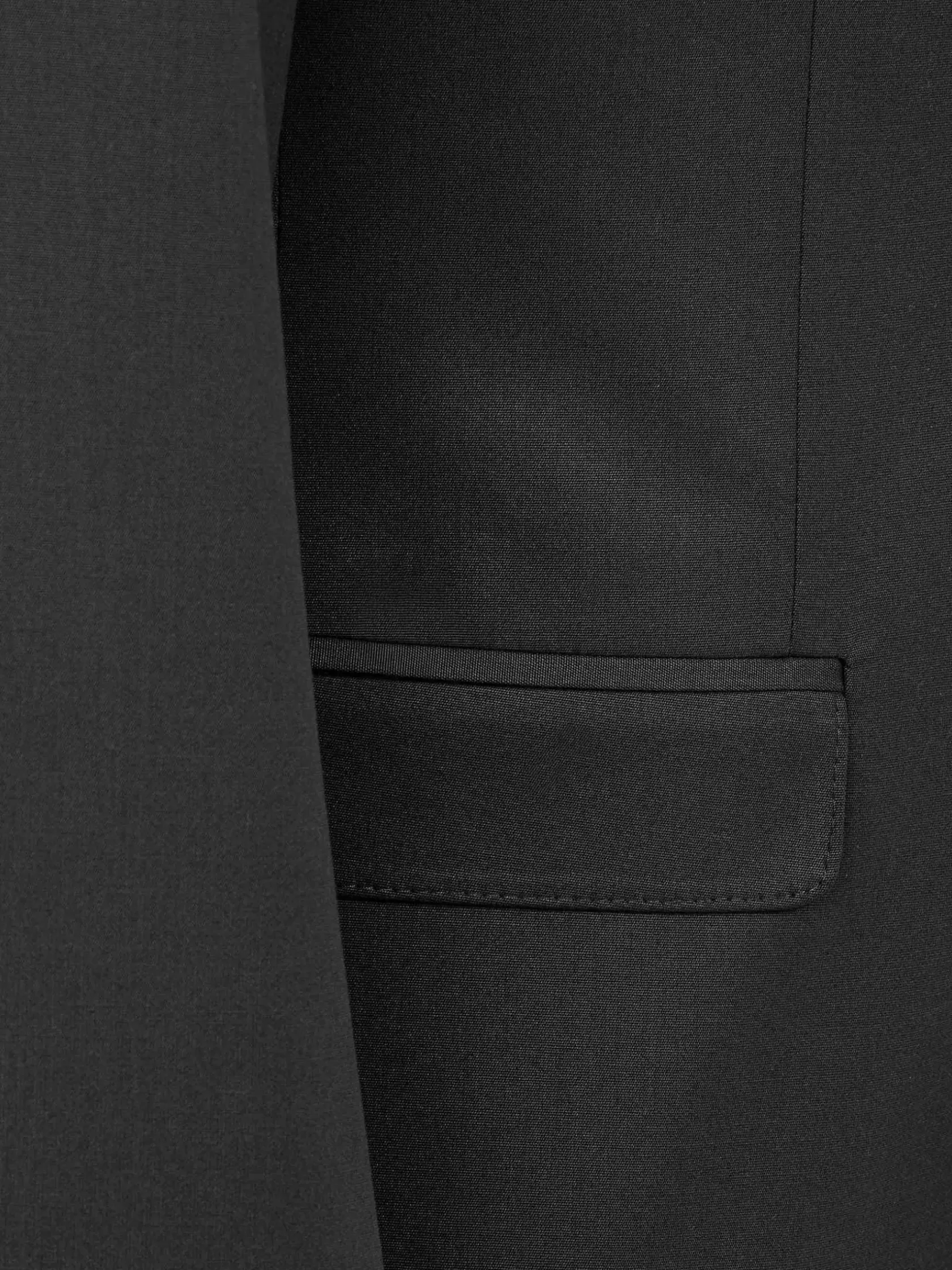 Wam Denim Colberts|Scottsville Notch Lapel Black Suit Colbert