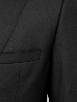 Wam Denim Colberts|Scottsville Notch Lapel Black Suit Colbert