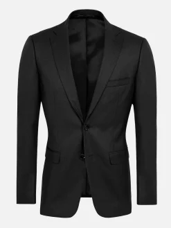 Wam Denim Colberts|Scottsville Notch Lapel Black Suit Colbert