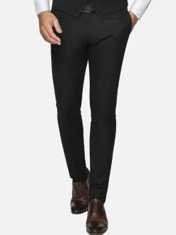 Wam Denim Pantalons|Scottsville Slim Fit Black Suit Pantalon