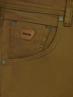 Wam Denim Jeans|Serengeti Stretchy Slim Fit Dark Beige Jeans