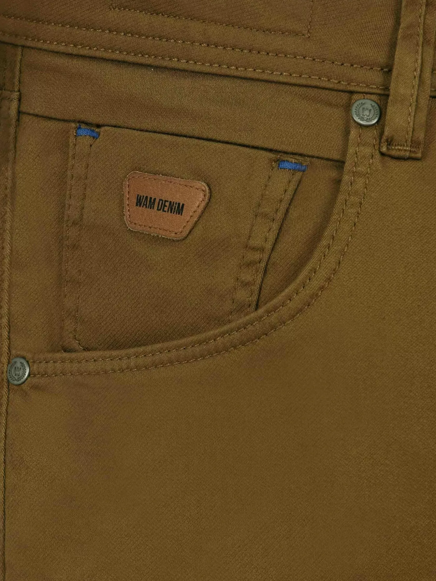 Wam Denim Jeans|Serengeti Stretchy Slim Fit Dark Beige Jeans