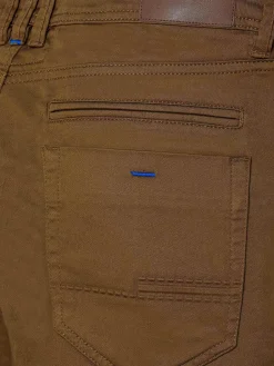 Wam Denim Jeans|Serengeti Stretchy Slim Fit Dark Beige Jeans