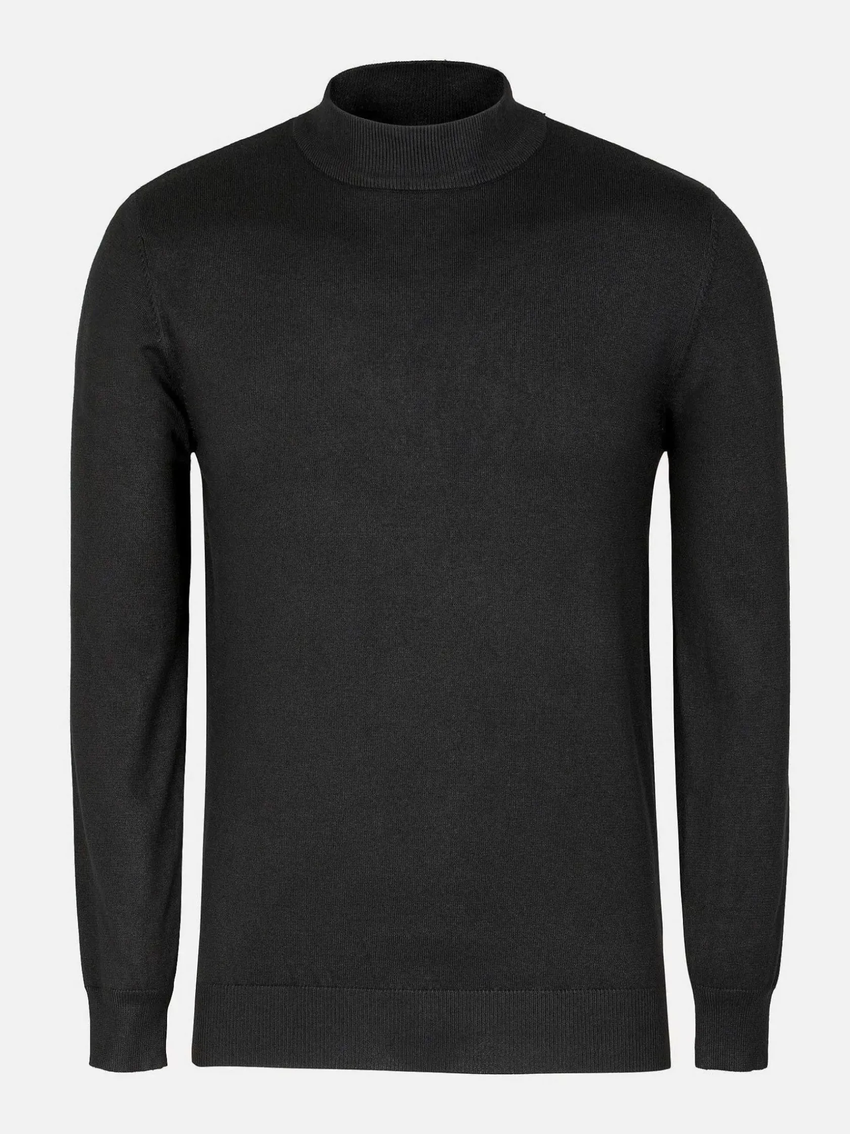 Wam Denim Sweaters|Siena Round-Necked Black Sweater
