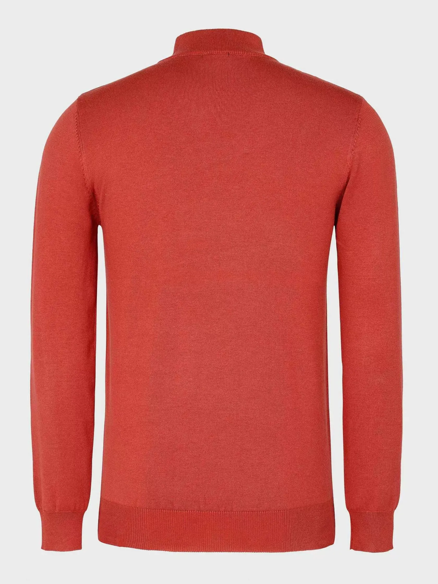 Wam Denim Sweaters|Siena Round-Necked Dark Orange Sweater