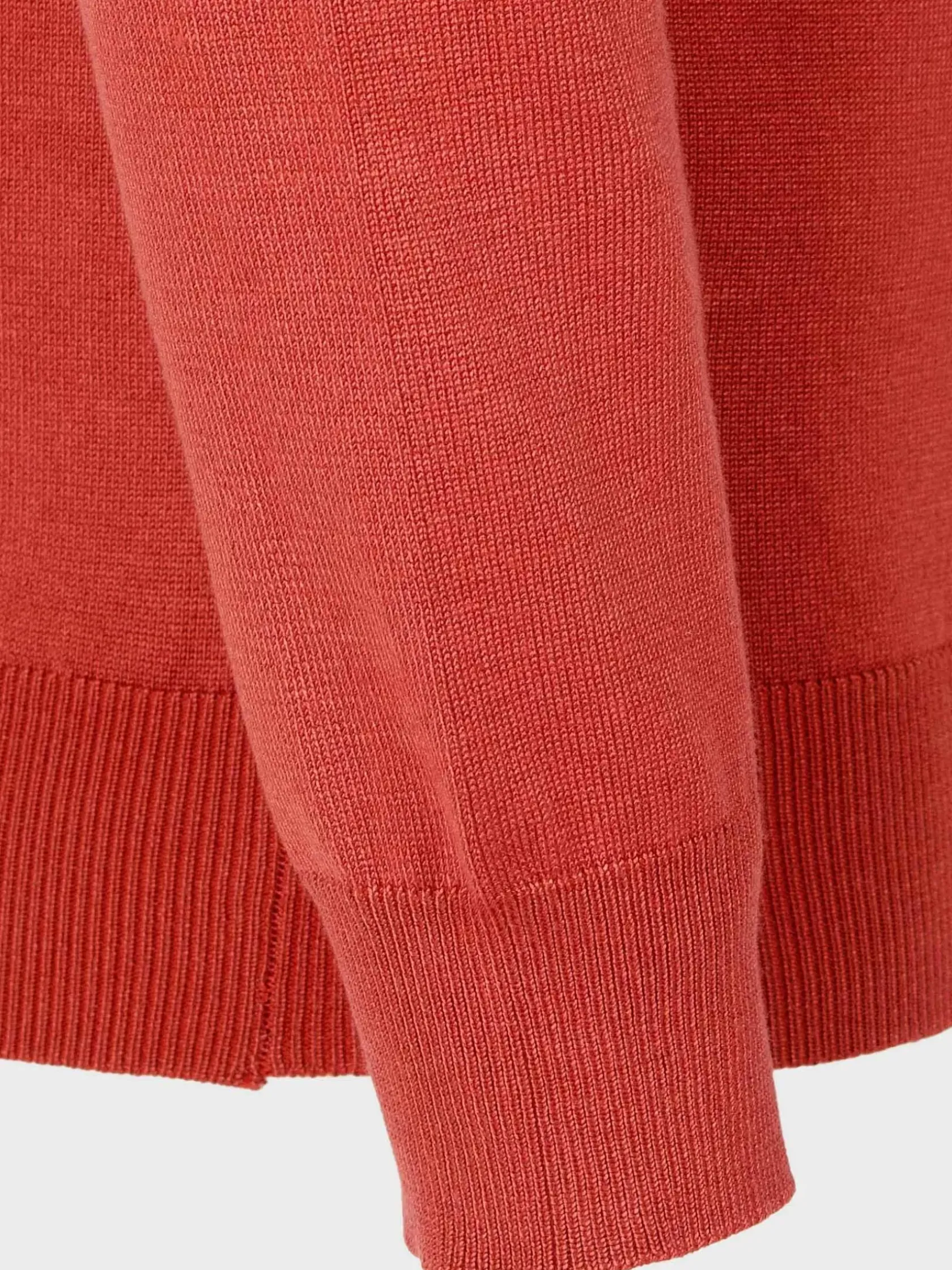 Wam Denim Sweaters|Siena Round-Necked Dark Orange Sweater