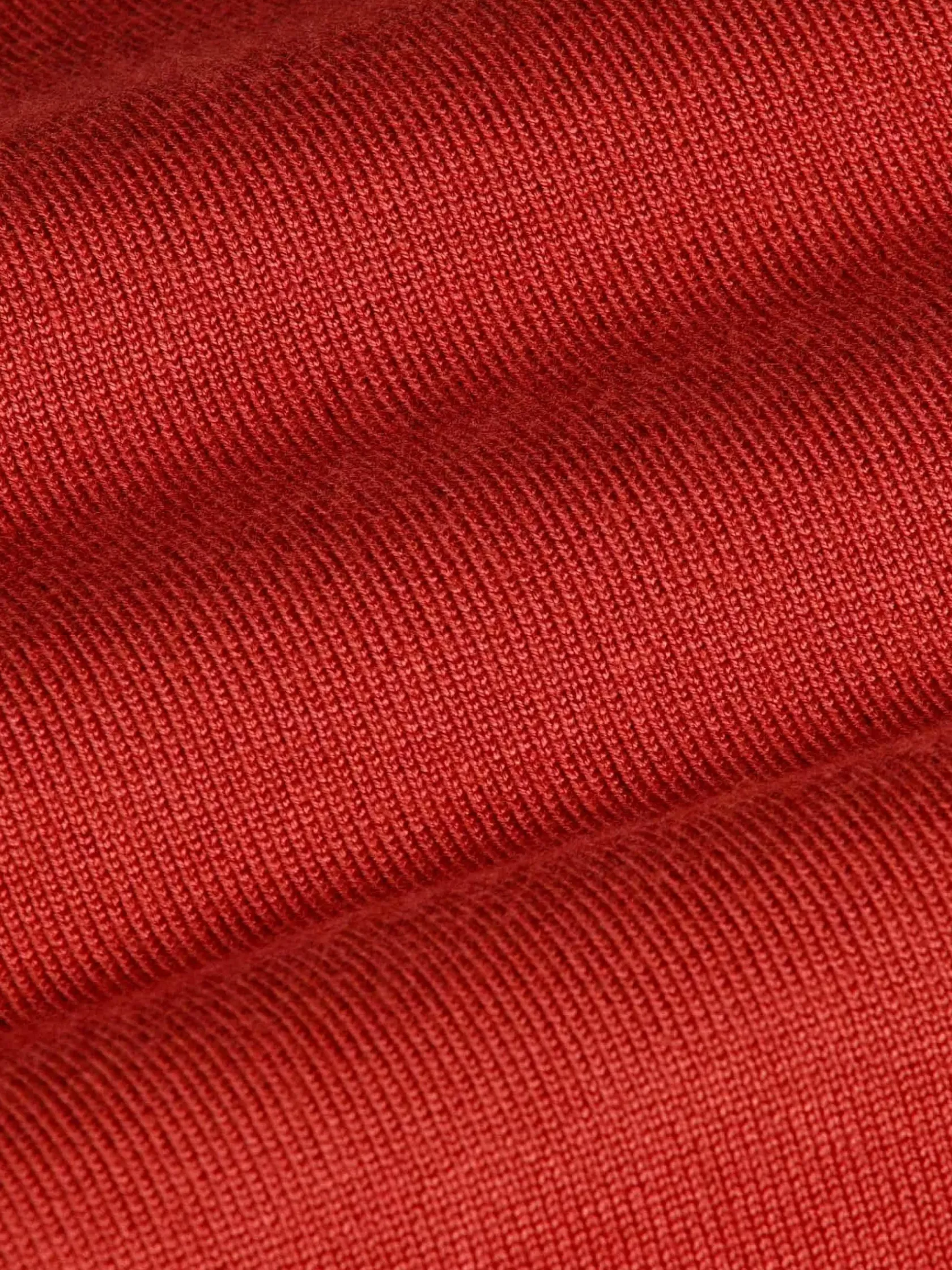 Wam Denim Sweaters|Siena Round-Necked Dark Orange Sweater