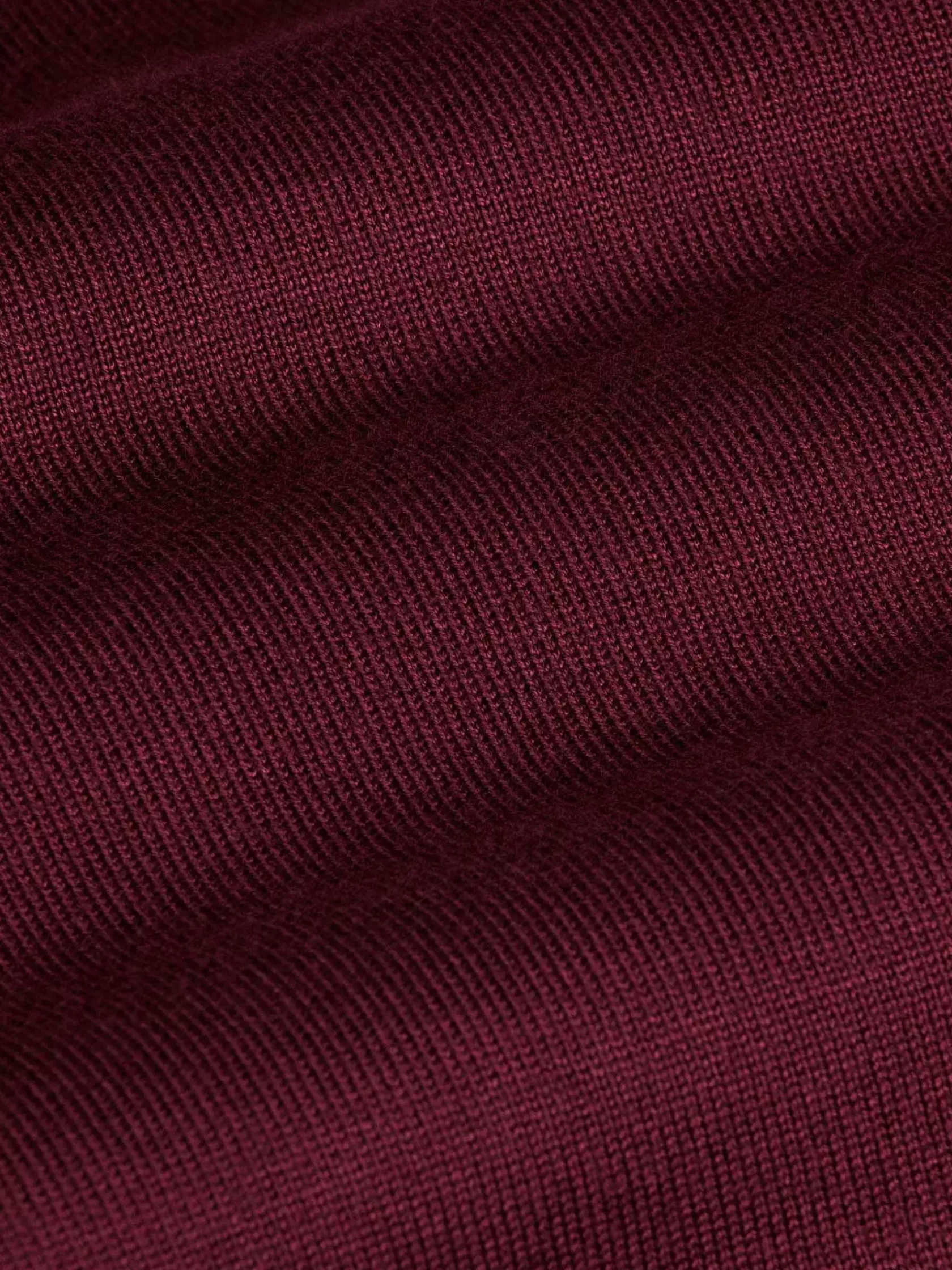 Wam Denim Sweaters|Siena Round-Necked Dark Red Sweater