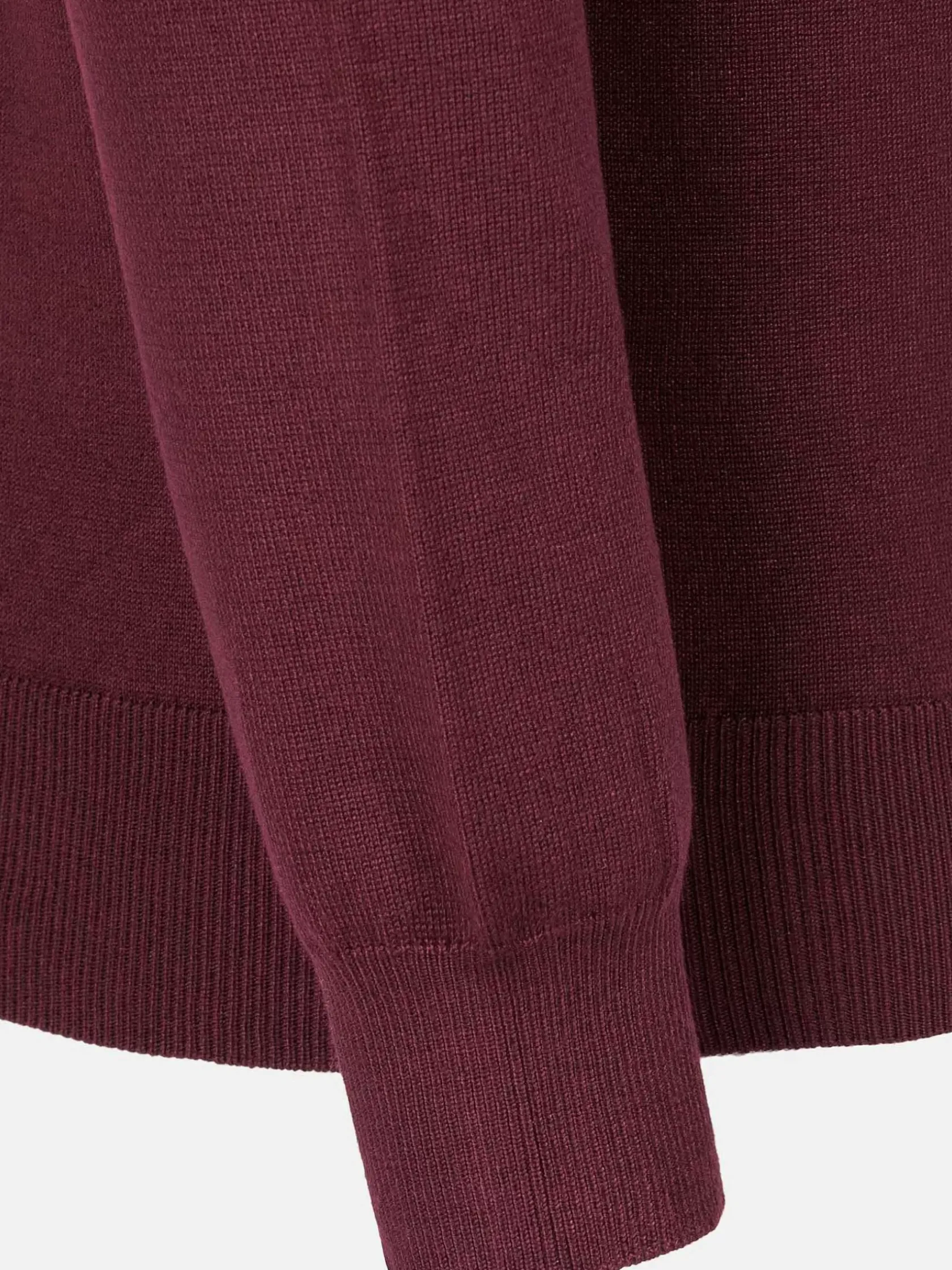 Wam Denim Sweaters|Siena Round-Necked Dark Red Sweater