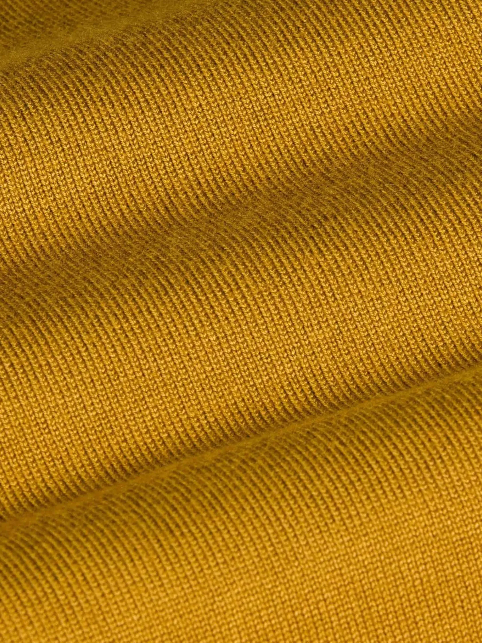 Wam Denim Sweaters|Siena Round-Necked Dark Yellow Sweater