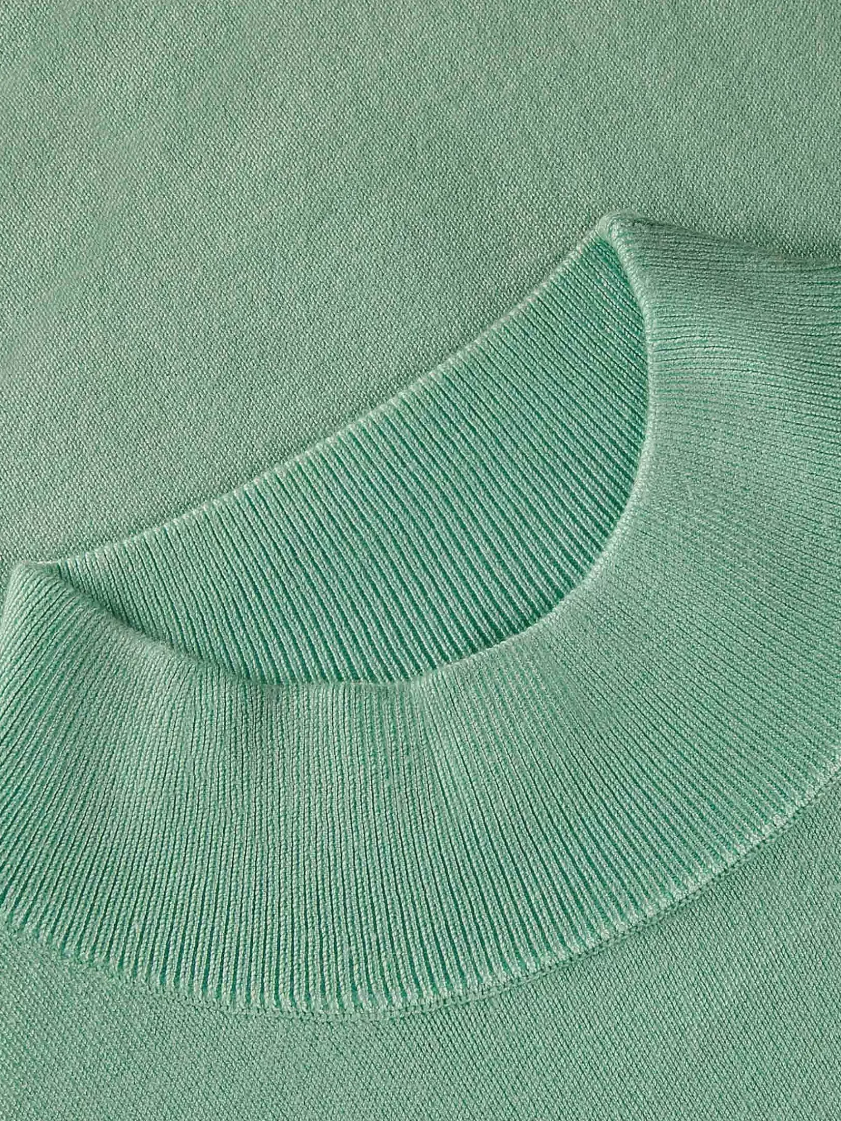 Wam Denim Sweaters|Siena Round-Necked Menthol Sweater