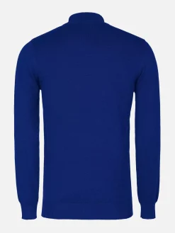 Wam Denim Sweaters|Siena Round-Necked Royal Blue Sweater