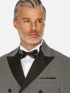 Wam Denim Colberts|Slim Fit Double Breasted Grey Colbert
