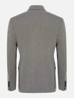 Wam Denim Colberts|Slim Fit Double Breasted Grey Colbert