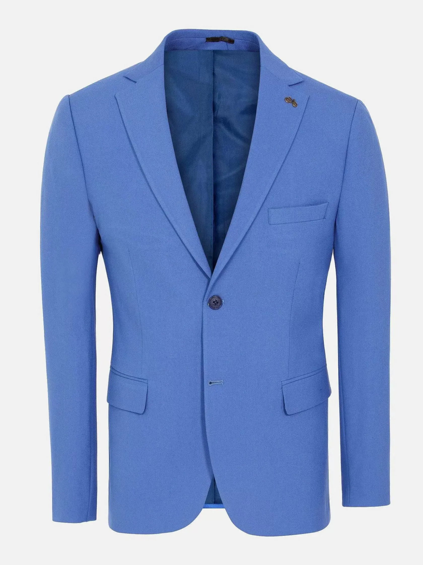 Wam Denim Colberts|Slim Fit Indigo Textured Colbert
