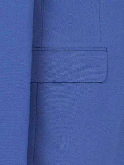 Wam Denim Colberts|Slim Fit Indigo Textured Colbert