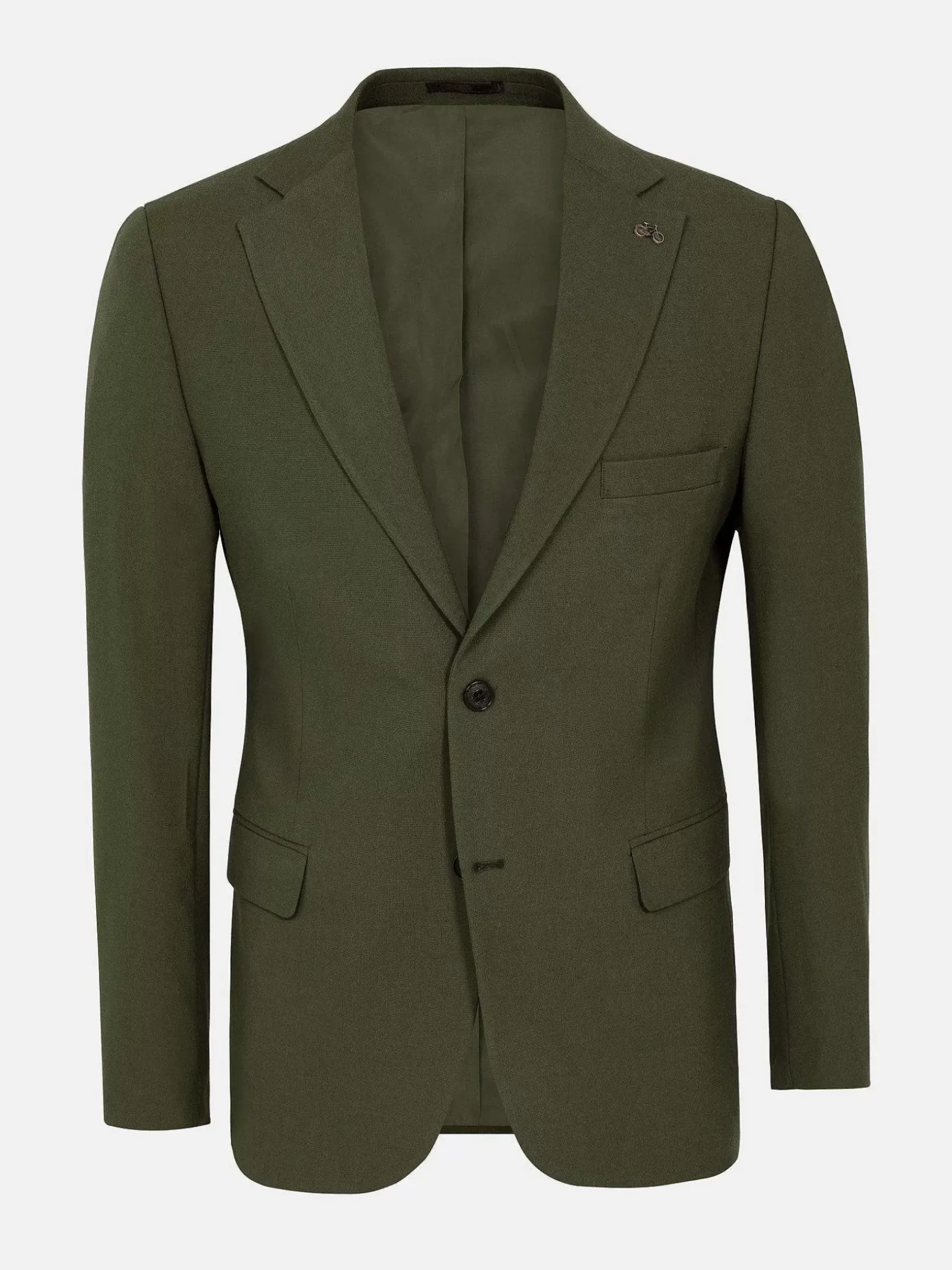 Wam Denim Colberts|Slim Fit Khaki Textured Colbert