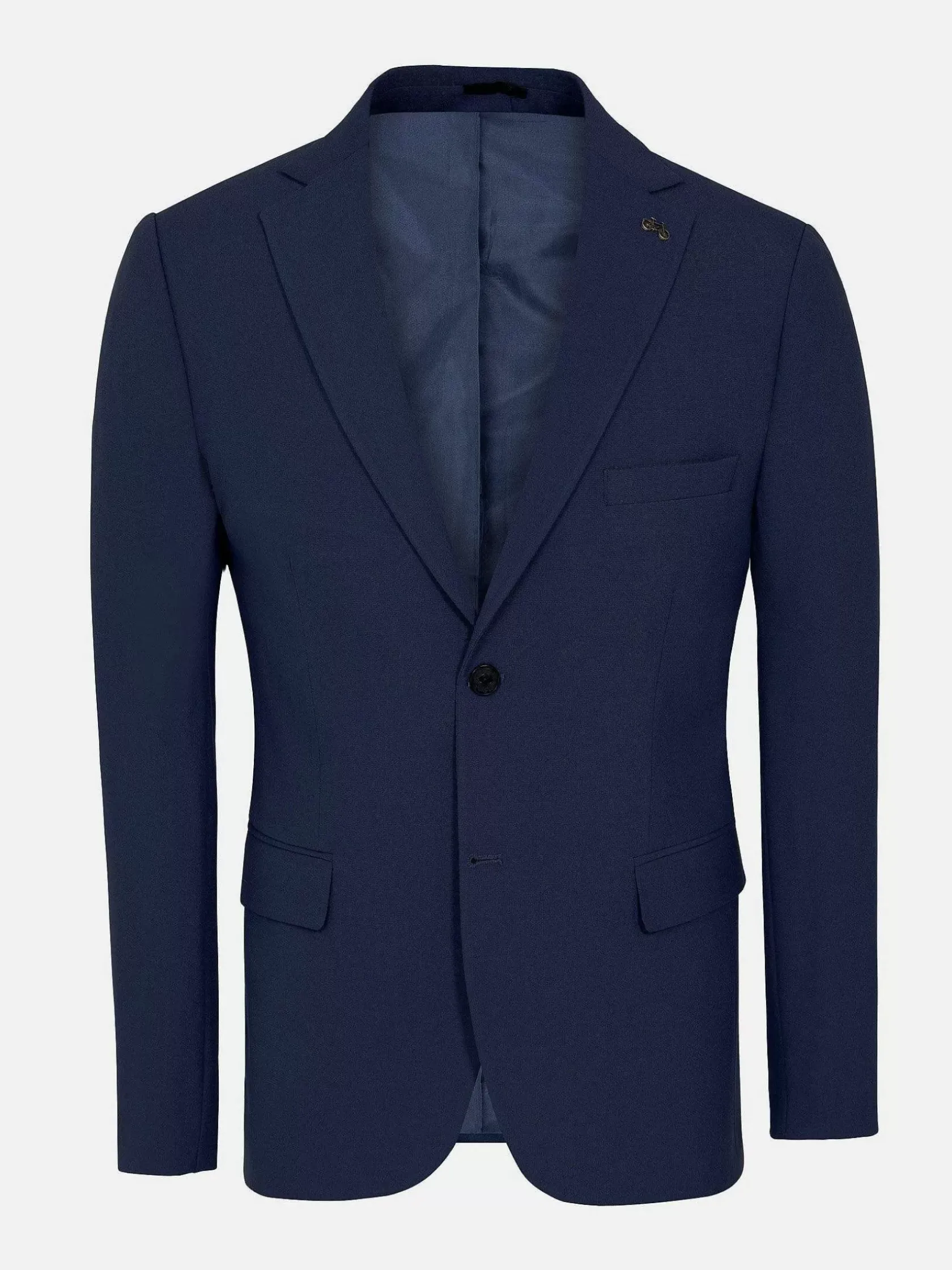 Wam Denim Colberts|Slim Fit Navy Textured Colbert