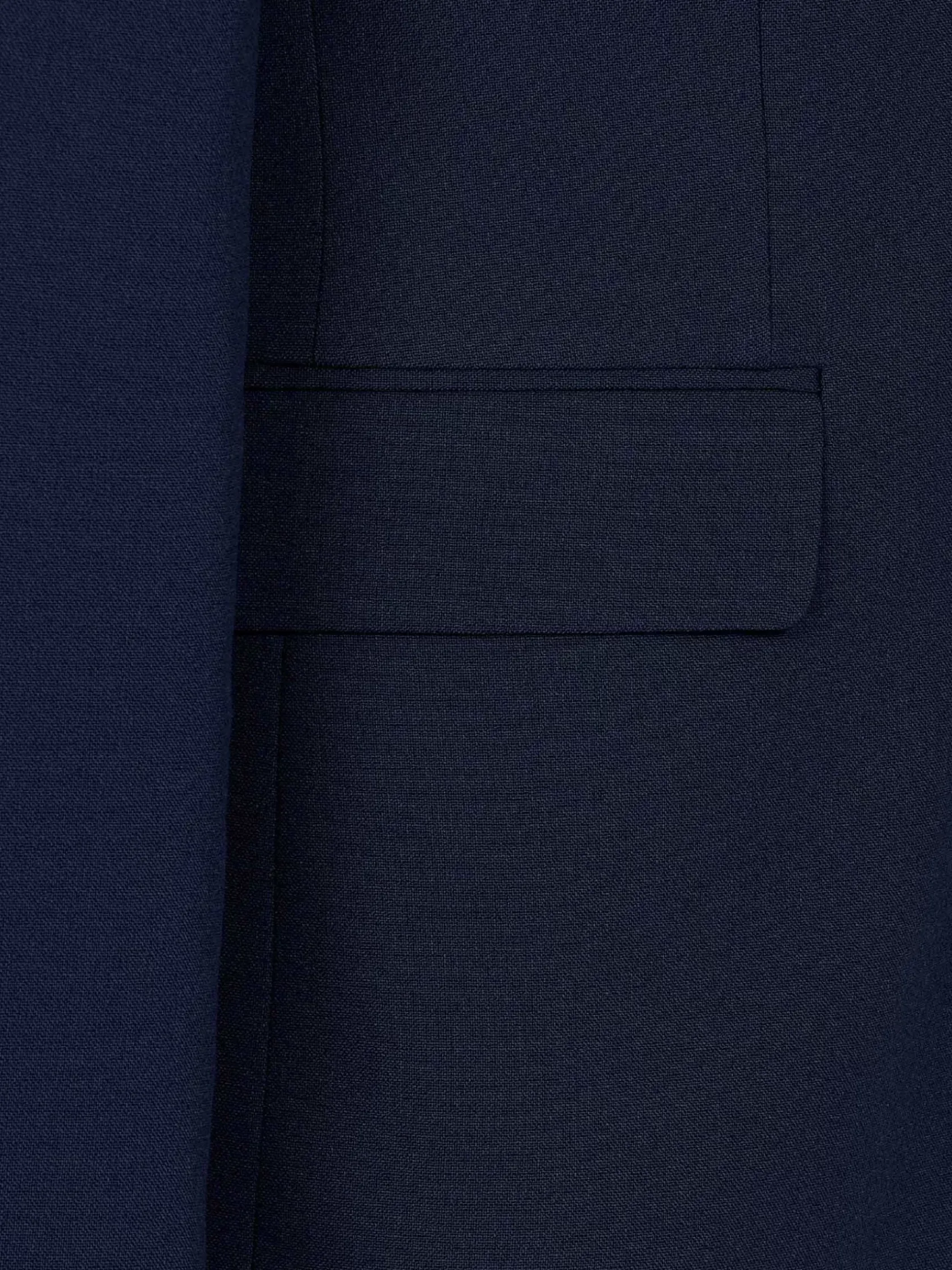 Wam Denim Colberts|Slim Fit Navy Textured Colbert