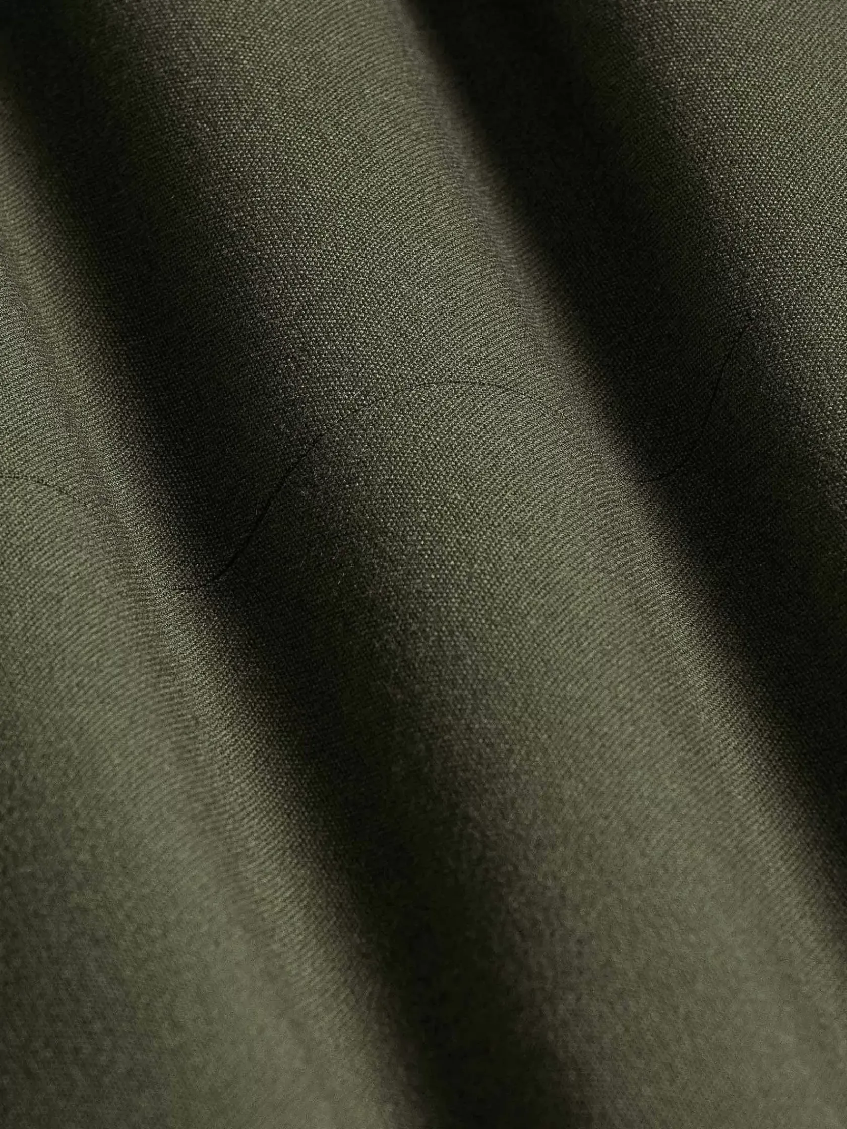 Wam Denim Gilets|Slim Fit Textured Khaki Gilet