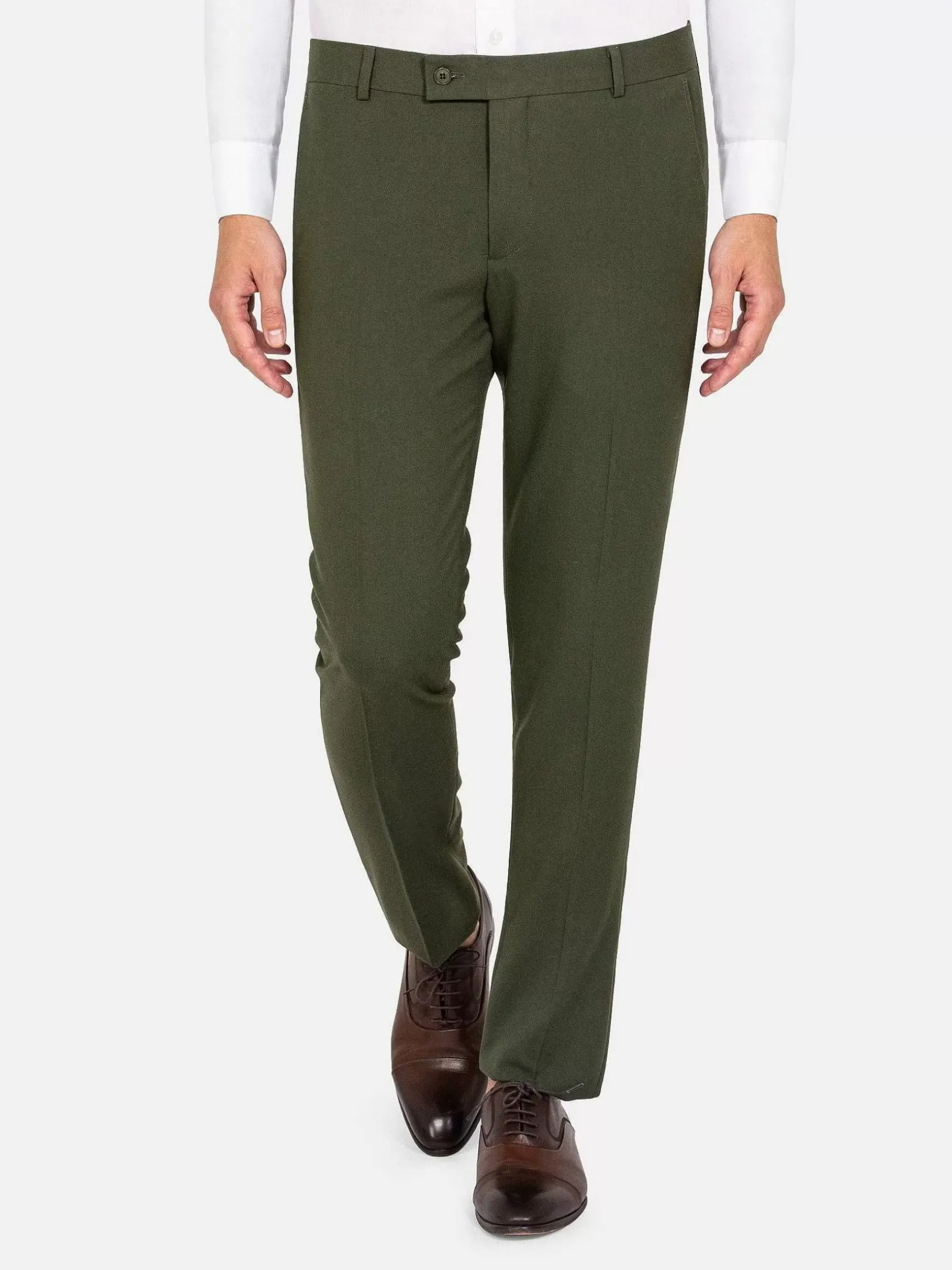 Wam Denim Pantalons|Slim Fit Textured Khaki Pantalon