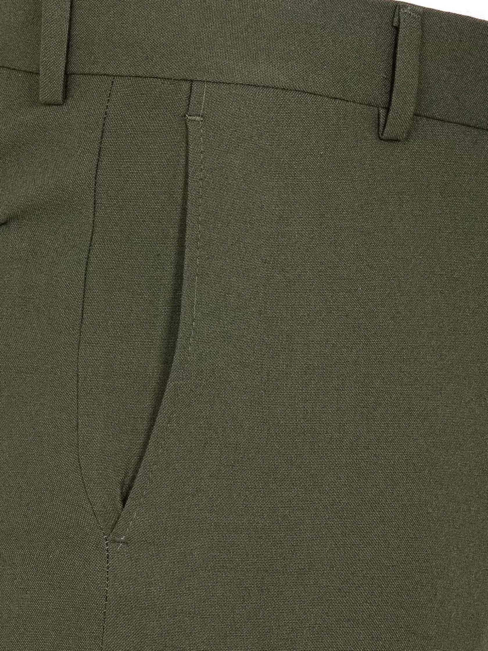 Wam Denim Pantalons|Slim Fit Textured Khaki Pantalon