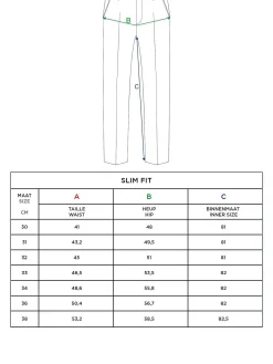 Wam Denim Pantalons|Suit Pantalon 70112 Navy