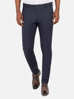 Wam Denim Pantalons|Suit Pantalon 70071 Scotsville Dark Navy