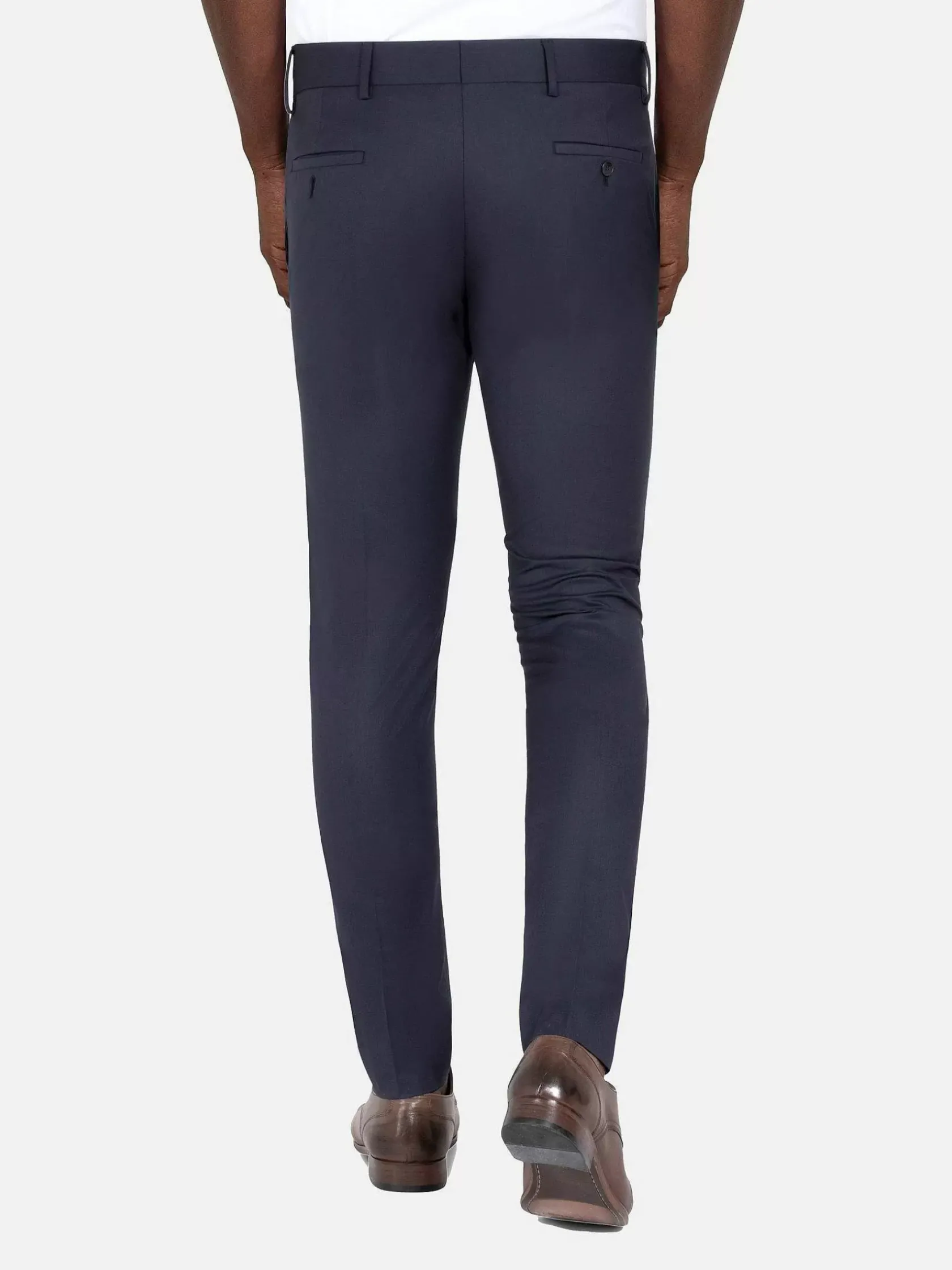 Wam Denim Pantalons|Suit Pantalon 70071 Scotsville Dark Navy