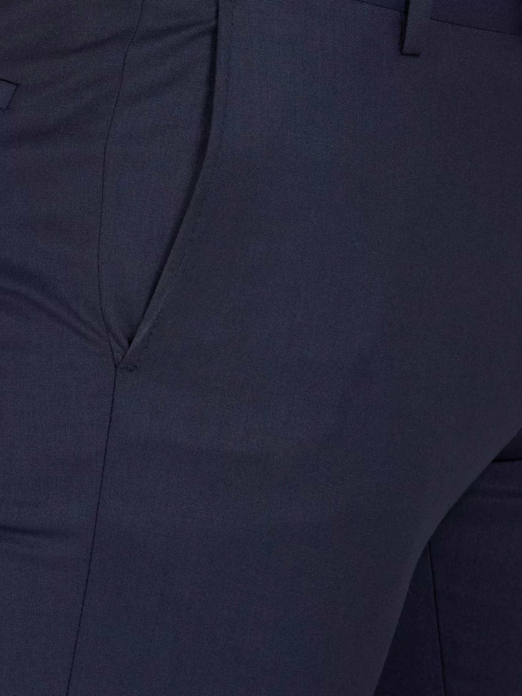 Wam Denim Pantalons|Suit Pantalon 70071 Scotsville Dark Navy