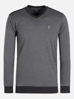 Wam Denim Sweaters|Sweater 76313 Aluva Anthracite