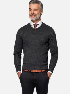 Wam Denim Sweaters|Sweater 76367 Anthracite