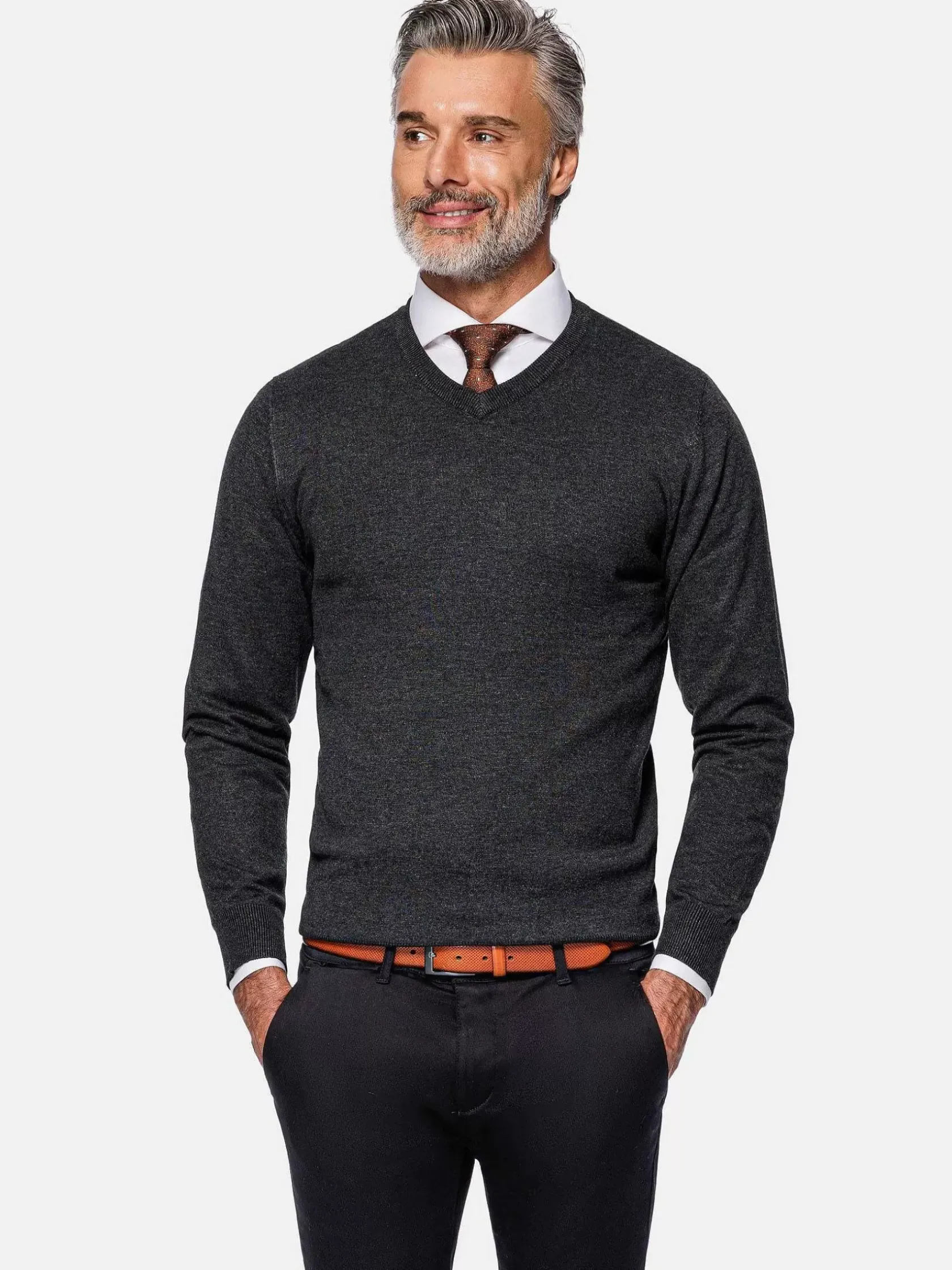 Wam Denim Sweaters|Sweater 76367 Anthracite