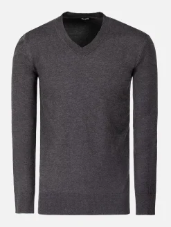Wam Denim Sweaters|Sweater 76328 Beja Anthracite