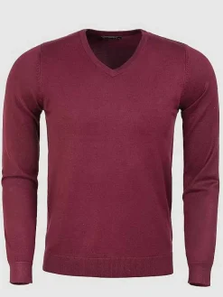 Wam Denim Sweaters|Sweater Bk217-31 Wine Red