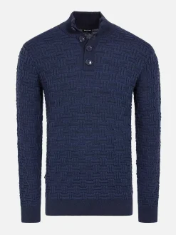 Wam Denim Sweaters|Sweater 76363 Florida Navy