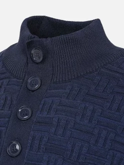 Wam Denim Sweaters|Sweater 76363 Florida Navy