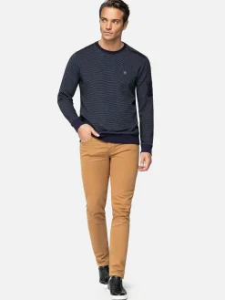 Wam Denim Sweaters|Sweater 76330 Foyel Navy